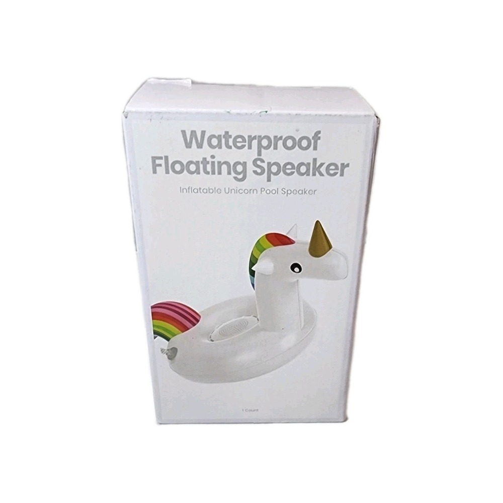 Unicorn Waterproof Floating Wireless Pool Speaker Inflatable Brand NEW IN BOX